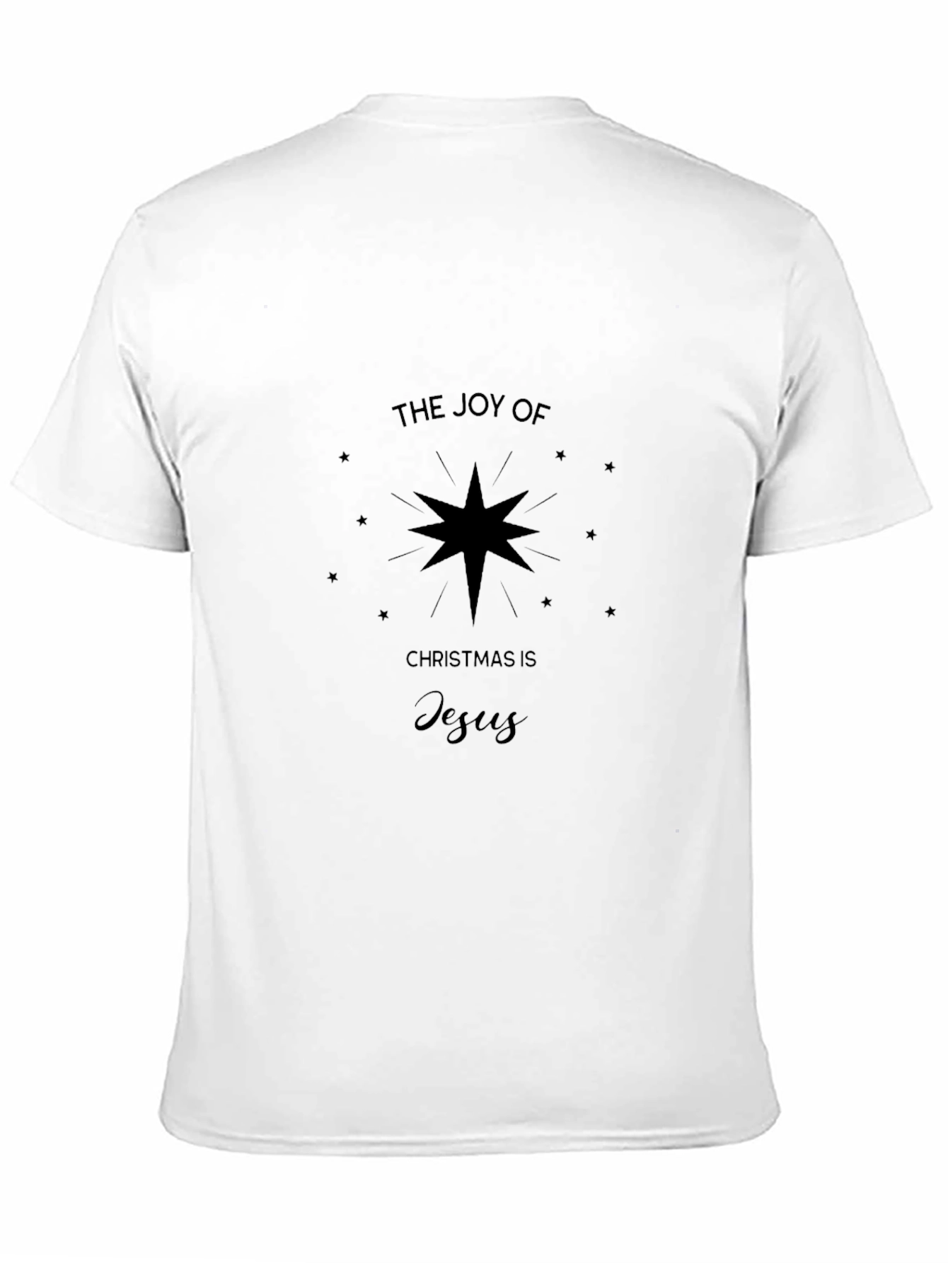 Joy of Christmas Jesus Black Graphic Tee