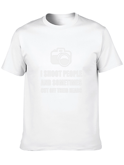 I Shoot People Funny Photographer T-Shirt