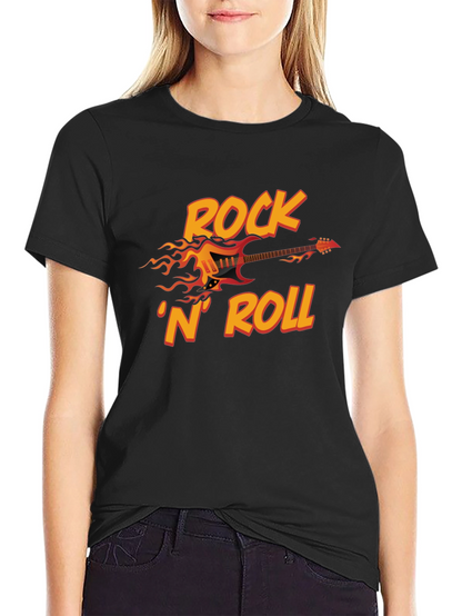 Rock N Roll Guitar Graphic T-Shirt