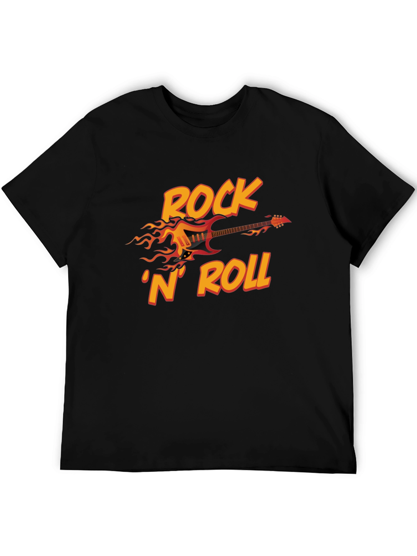 Rock N Roll Guitar Graphic T-Shirt