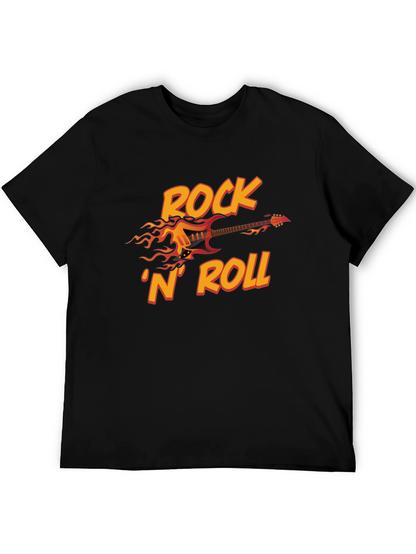 Rock N Roll Guitar Graphic T-Shirt