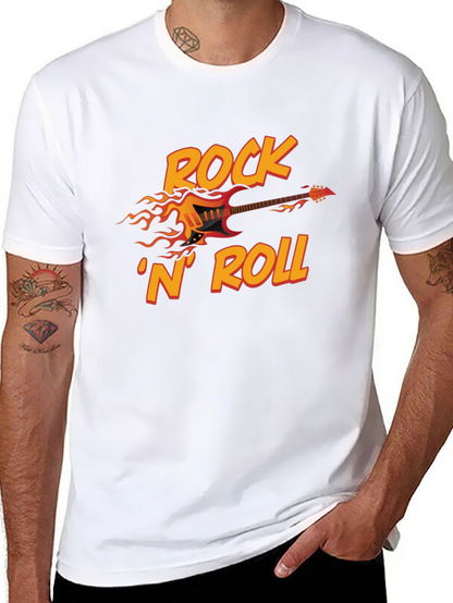 Rock N Roll Guitar Graphic T-Shirt