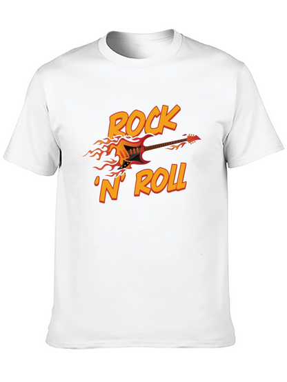 Rock N Roll Guitar Graphic T-Shirt