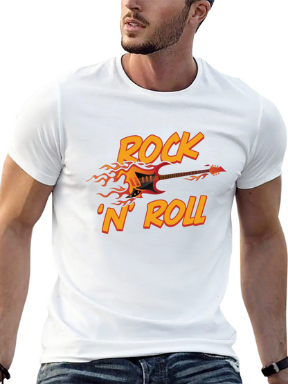 Rock N Roll Guitar Graphic T-Shirt
