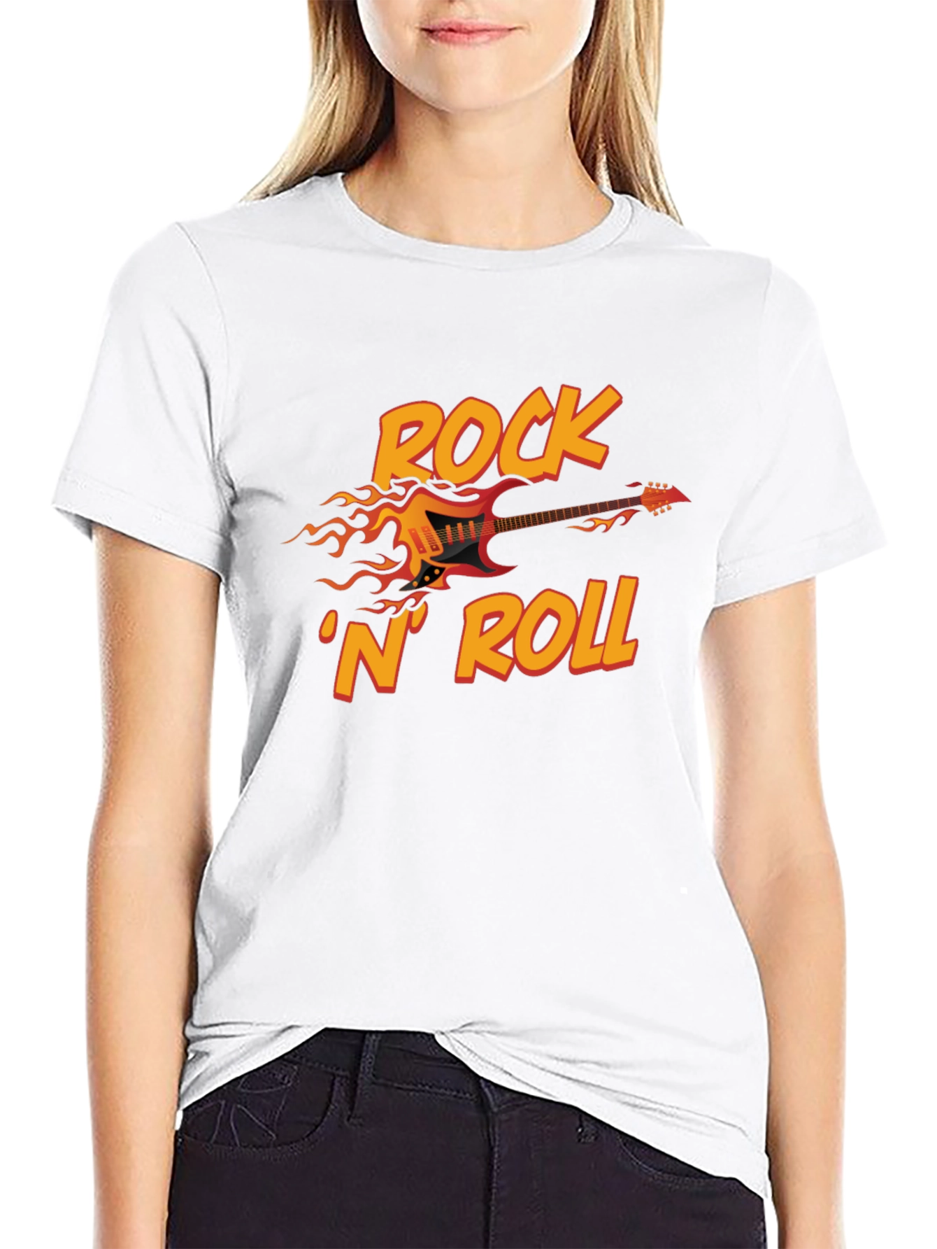 Rock N Roll Guitar Graphic T-Shirt
