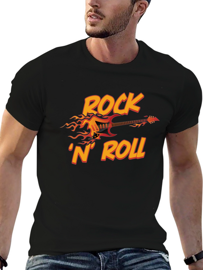 Rock N Roll Guitar Graphic T-Shirt