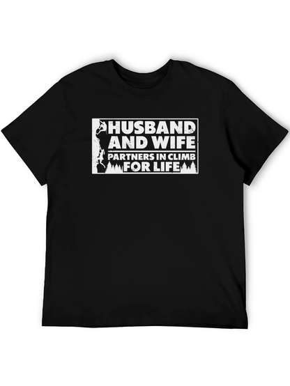 Husband and Wife Climbing Partners T-Shirt