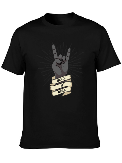 Rock N Roll Hand Gesture Graphic T-Shirt