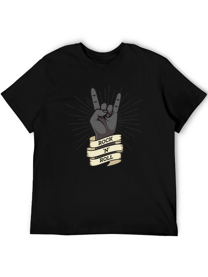Rock N Roll Hand Gesture Graphic T-Shirt
