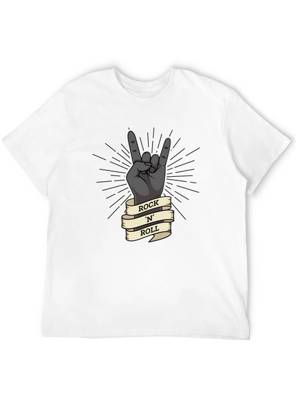 Rock N Roll Hand Gesture Graphic T-Shirt