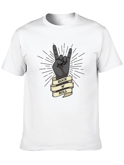 Rock N Roll Hand Gesture Graphic T-Shirt