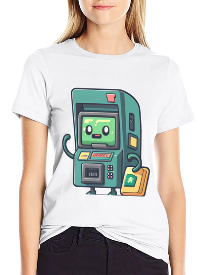 Retro Arcade Game T-Shirt - Black Cotton Tee