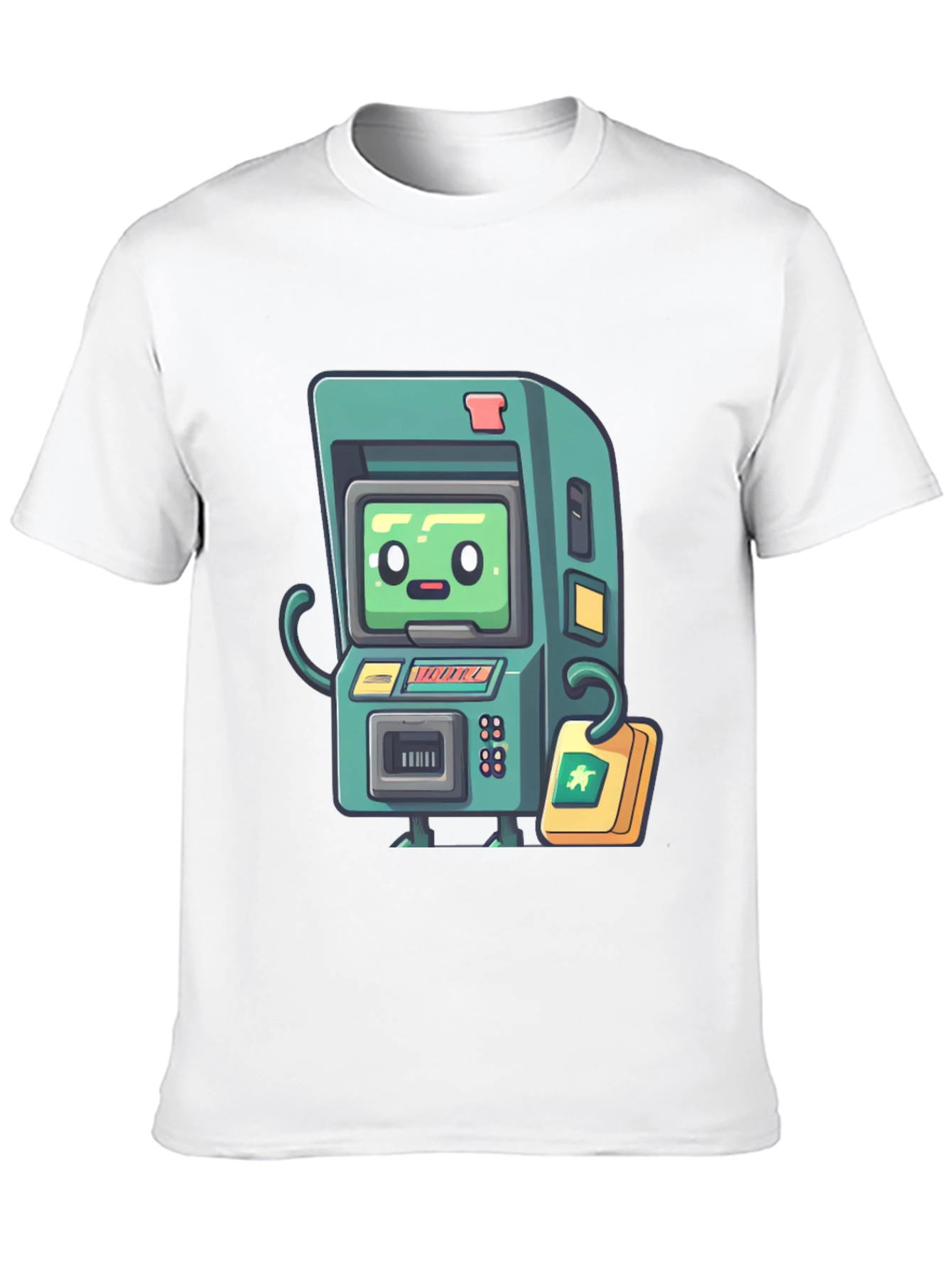 Retro Arcade Game T-Shirt - Black Cotton Tee