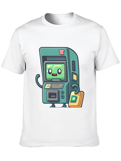Retro Arcade Game T-Shirt - Black Cotton Tee