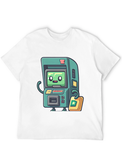 Retro Arcade Game T-Shirt - Black Cotton Tee