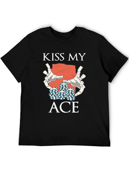 Kiss My Ace Graphic Tee - Black