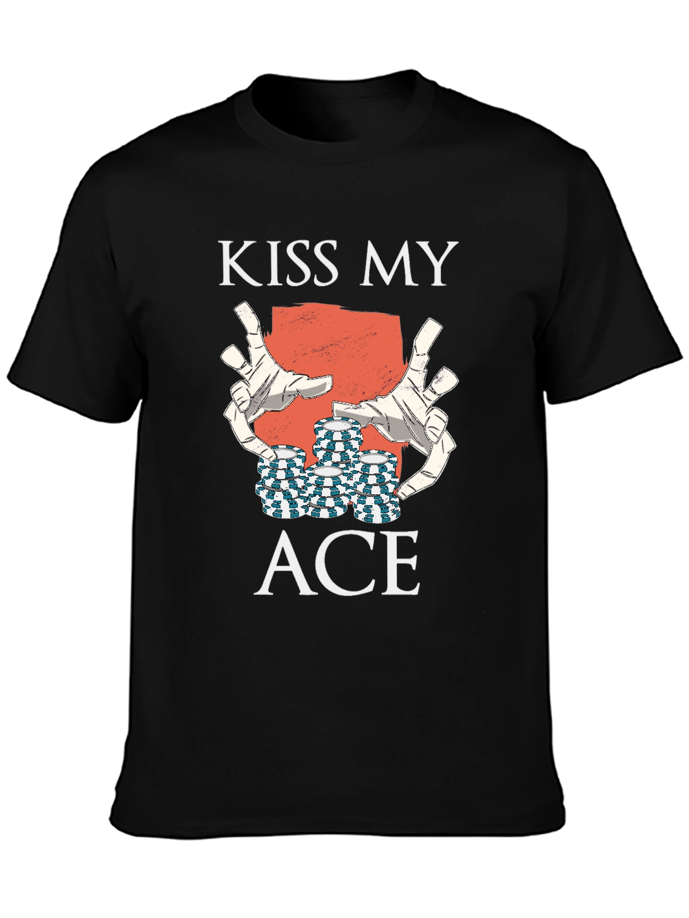 Kiss My Ace Graphic Tee - Black