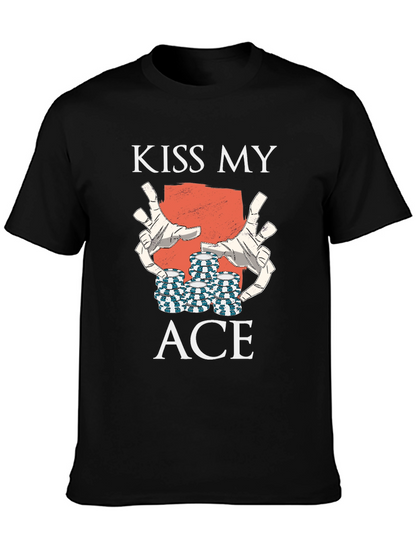 Kiss My Ace Graphic Tee - Black