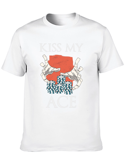 Kiss My Ace Graphic Tee - Black