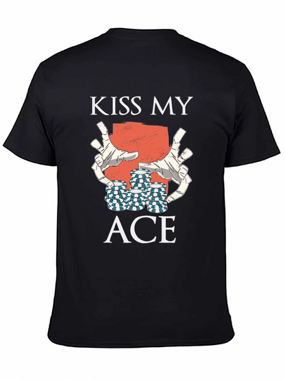 Kiss My Ace Graphic Tee - Black