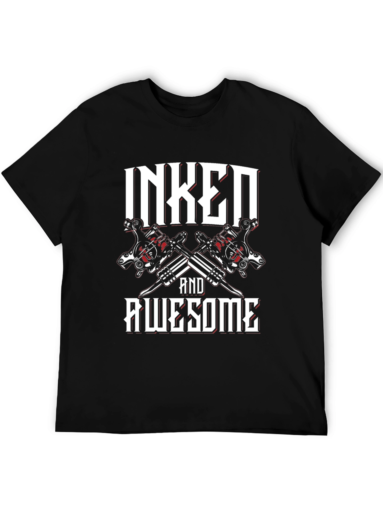Inked and Awesome Graphic Tee - Black T-Shirt