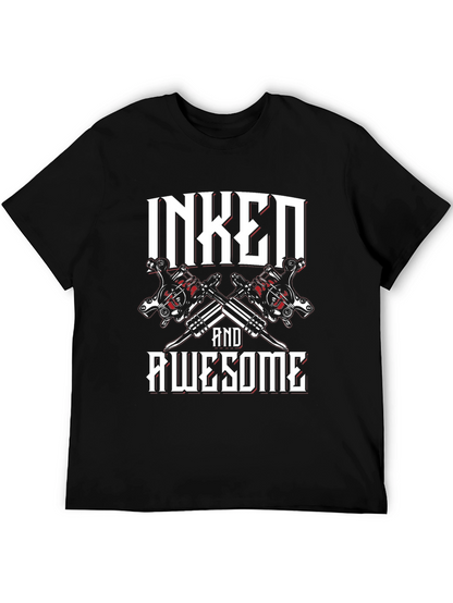Inked and Awesome Graphic Tee - Black T-Shirt