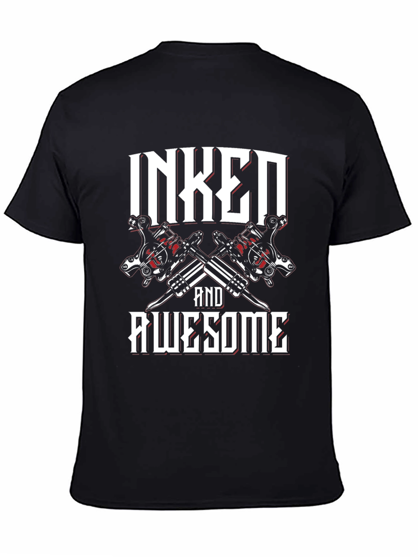Inked and Awesome Graphic Tee - Black T-Shirt