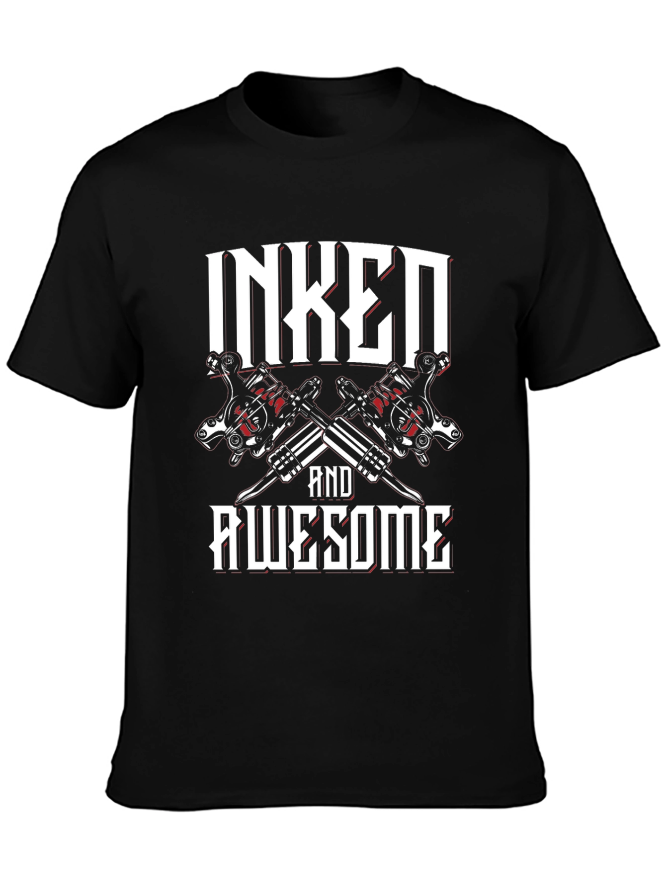 Inked and Awesome Graphic Tee - Black T-Shirt