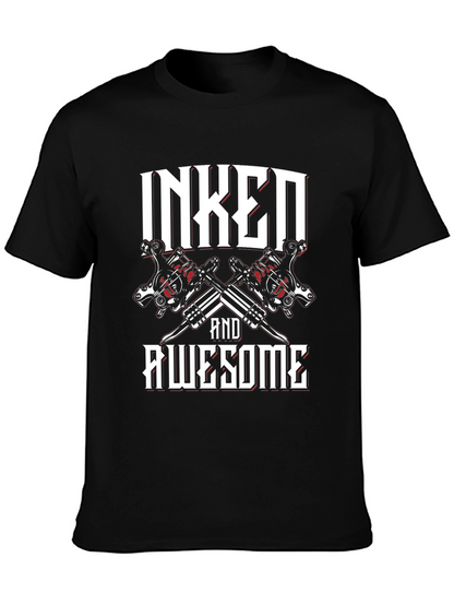 Inked and Awesome Graphic Tee - Black T-Shirt