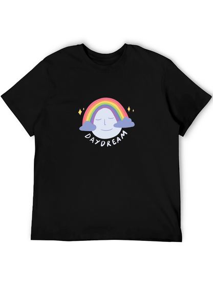 Daydream Rainbow Graphic Tee - Unisex Black T-Shirt