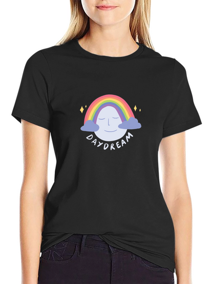 Daydream Rainbow Graphic Tee - Unisex Black T-Shirt