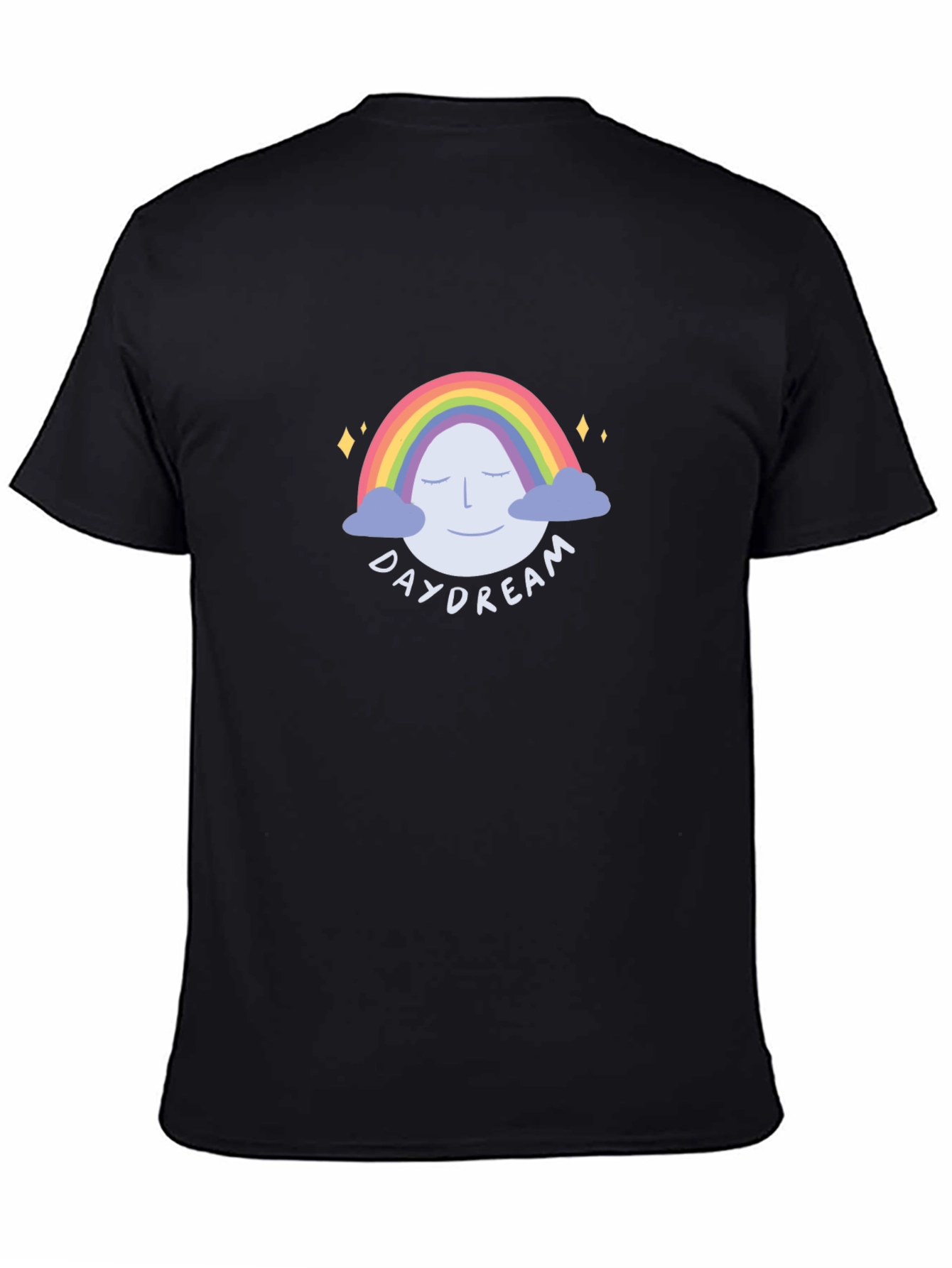 Daydream Rainbow Graphic Tee - Unisex Black T-Shirt