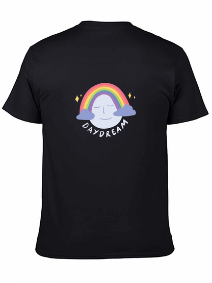 Daydream Rainbow Graphic Tee - Unisex Black T-Shirt