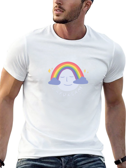 Daydream Rainbow Graphic Tee - Unisex Black T-Shirt