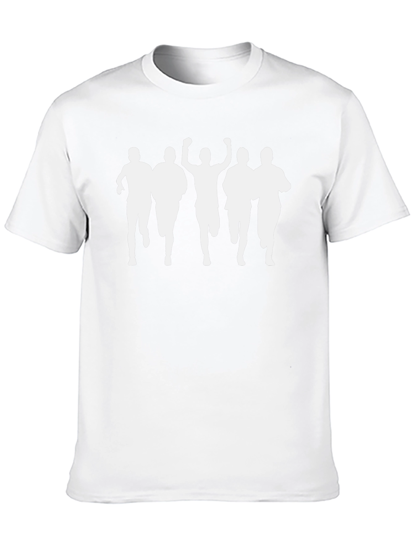 Runner Silhouette Graphic Tee - Black Cotton T-Shirt
