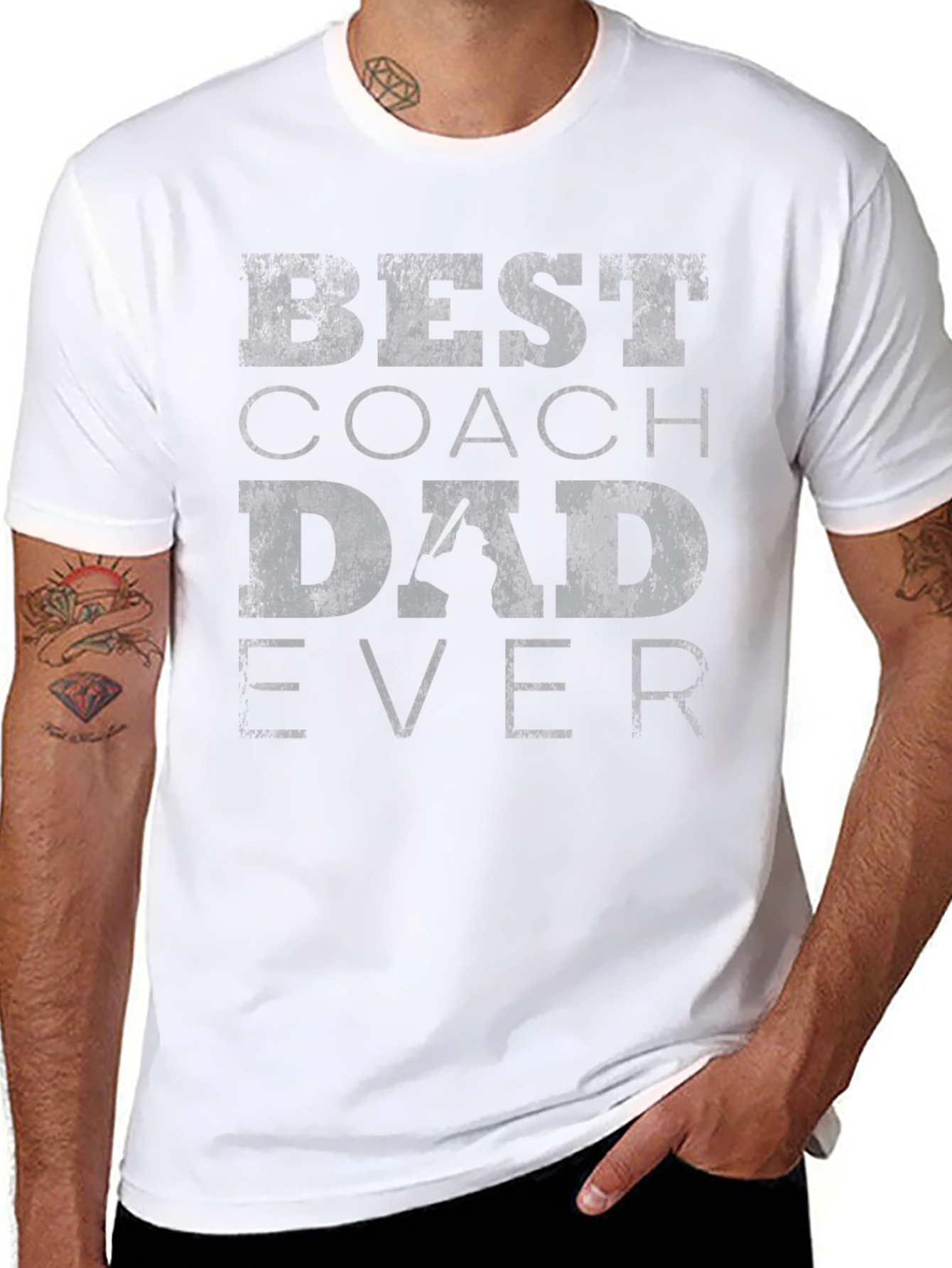 Best Coach Dad Ever Graphic Tee