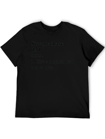 Steeplechase Dad Definition Black T-Shirt