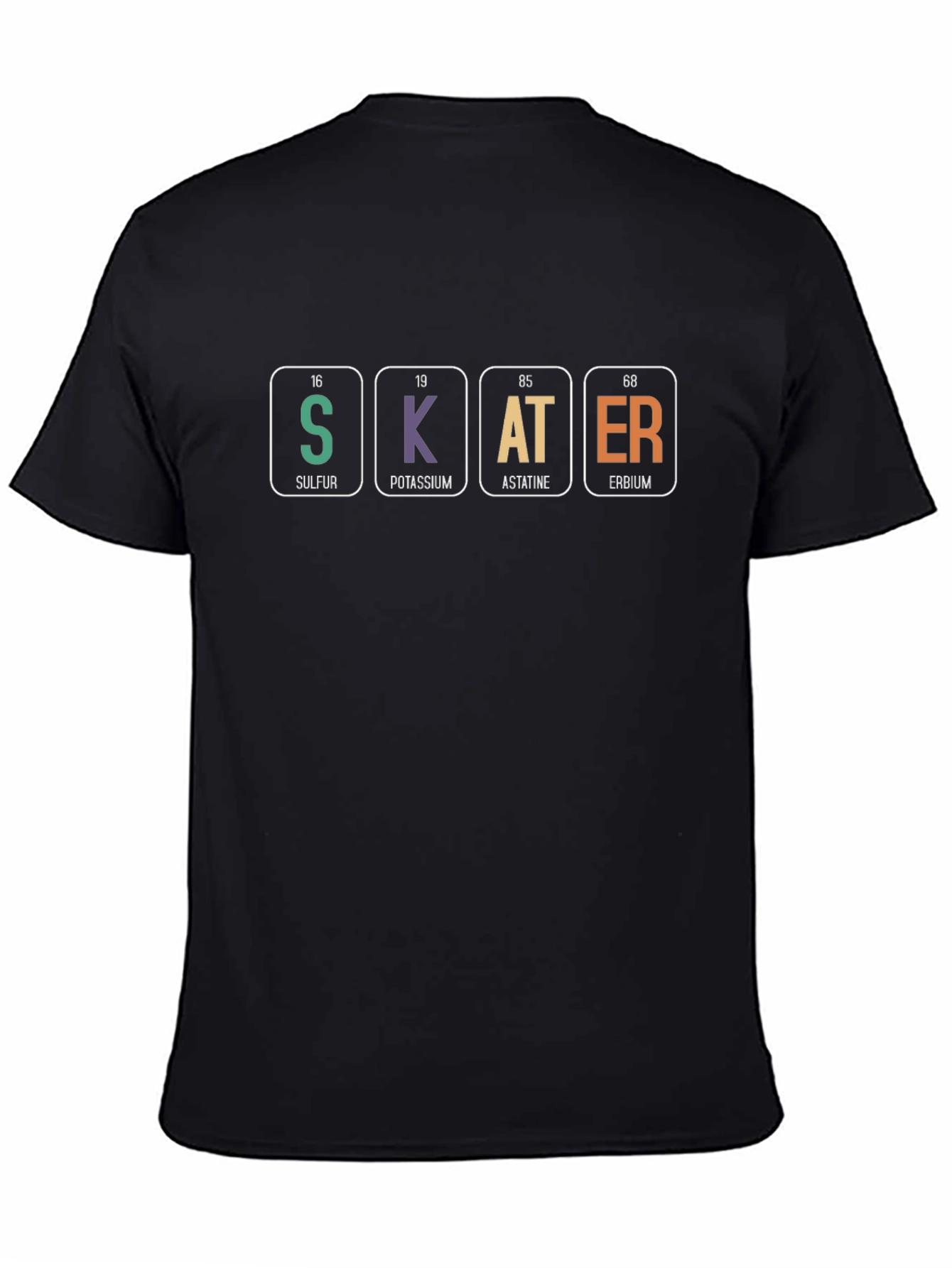 Periodic Table Skater T-Shirt - Black