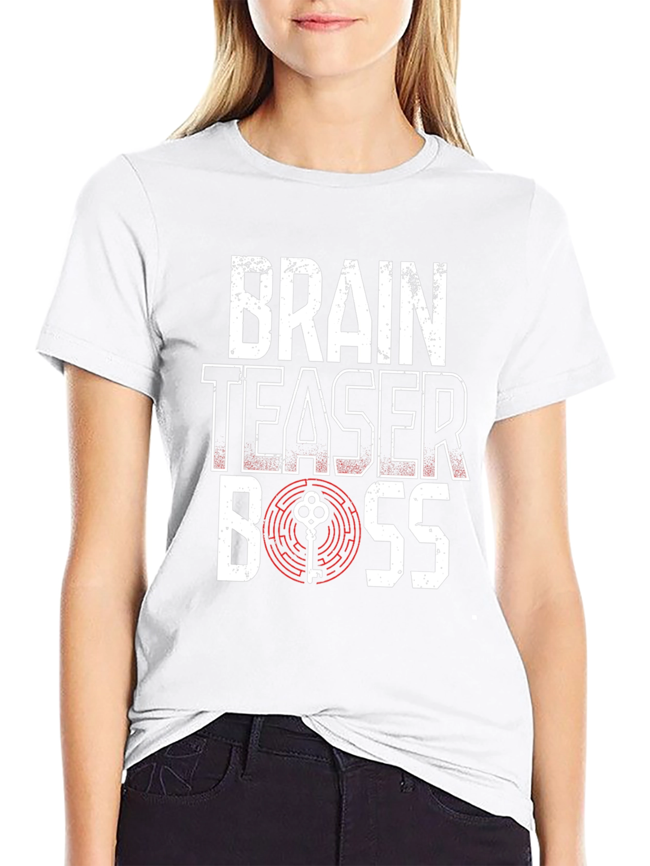 Brain Teaser Boss Graphic T-Shirt - Puzzle Solver Tee