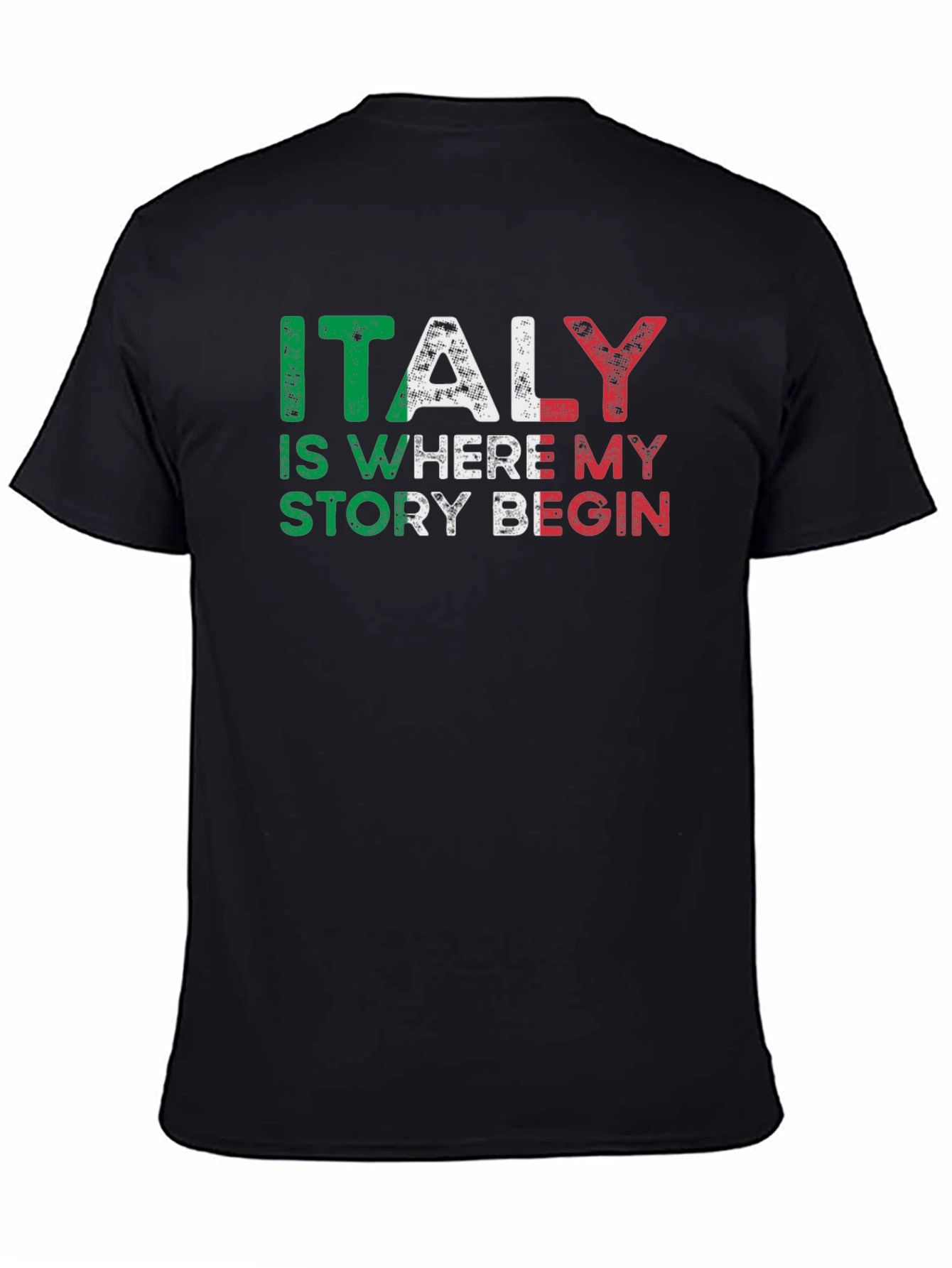 Italy Story Graphic Tee - Black