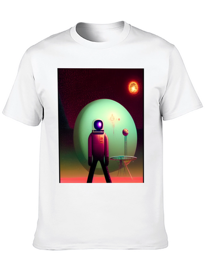 Astronaut on Alien Planet Graphic Tee