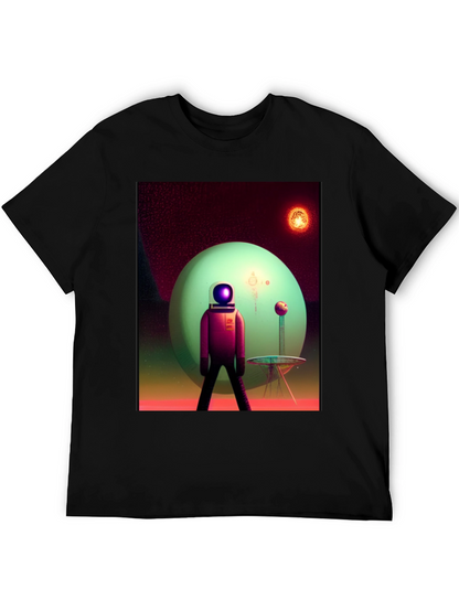 Astronaut on Alien Planet Graphic Tee