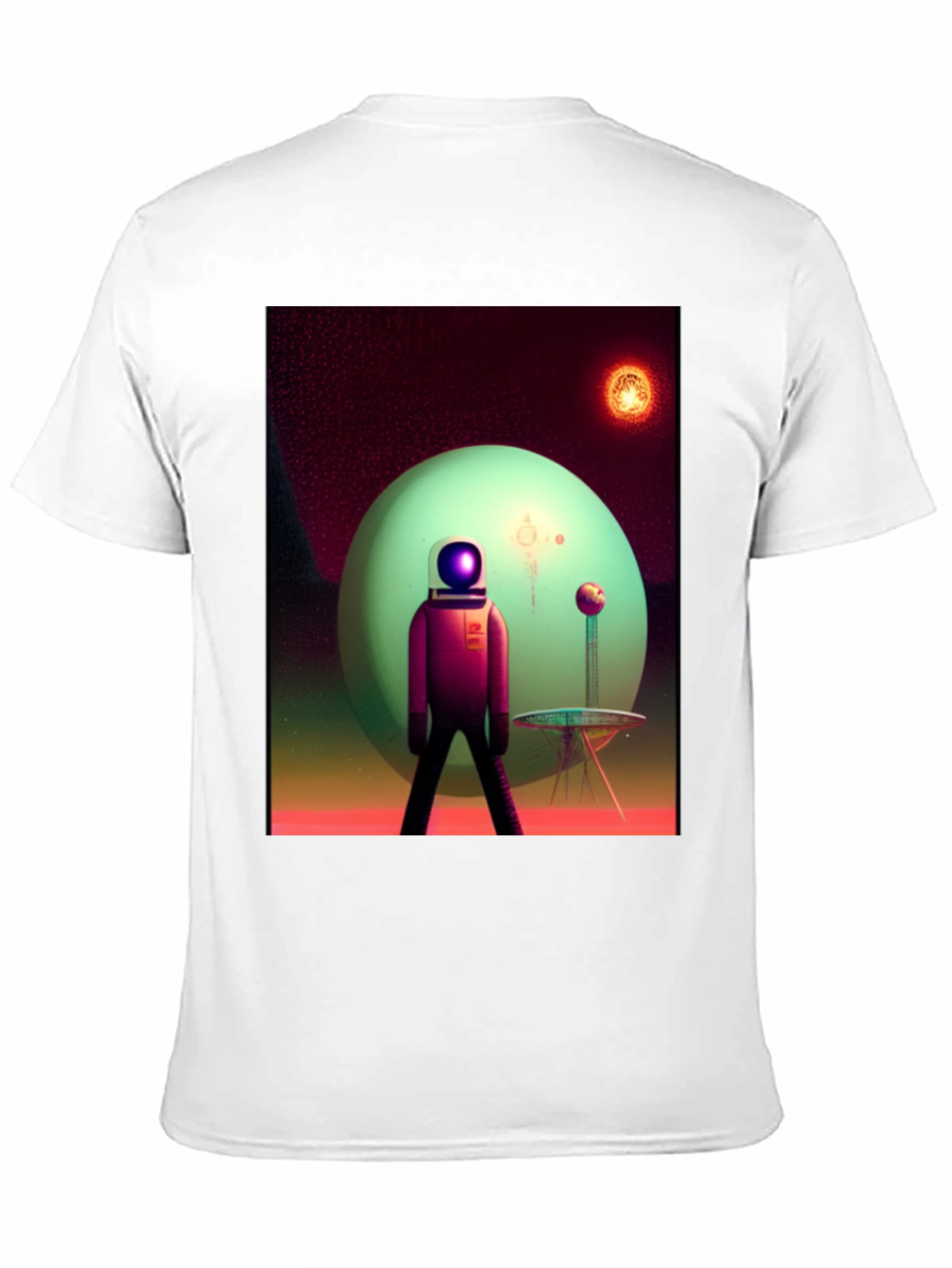 Astronaut on Alien Planet Graphic Tee