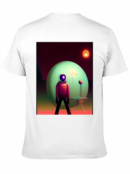 Astronaut on Alien Planet Graphic Tee