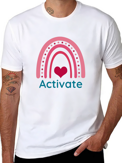 Activate Rainbow Heart Graphic Tee
