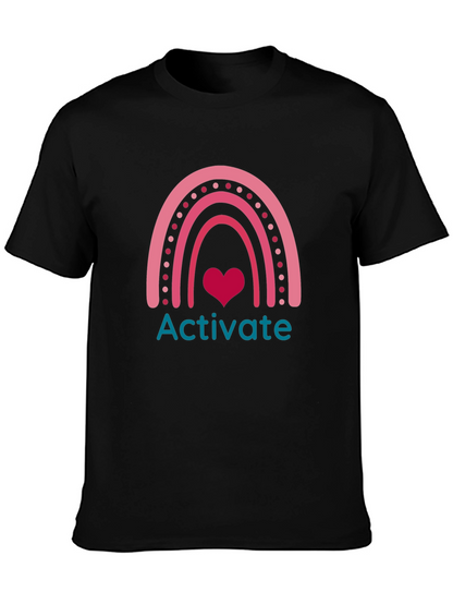 Activate Rainbow Heart Graphic Tee
