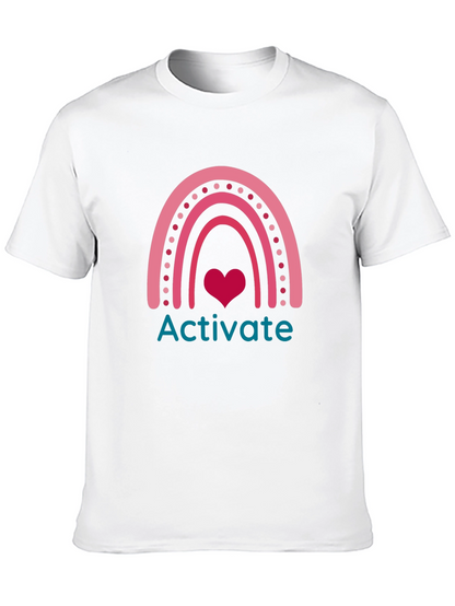 Activate Rainbow Heart Graphic Tee
