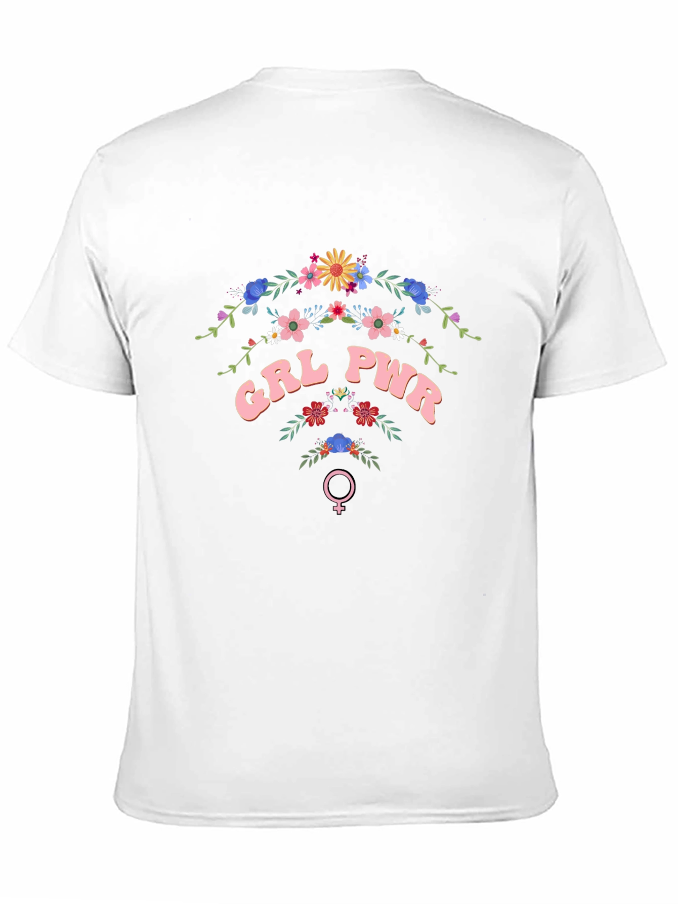 GRL PWR Floral T-Shirt - Empowering Womens Fashion