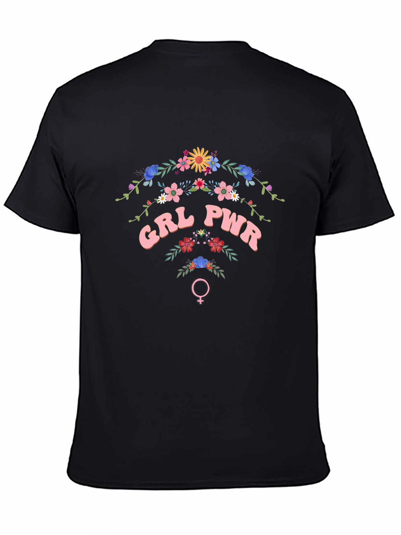 GRL PWR Floral T-Shirt - Empowering Womens Fashion