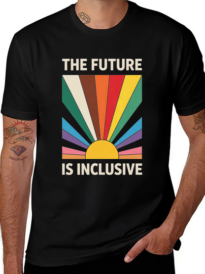 Inclusive Future Graphic Tee - Retro Pride Shirt